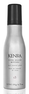 kenra curl glaze mousse 13 | curl control glaze | provides frizz control & humidity resistance | all hair types | 6.75 oz