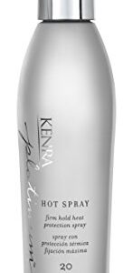 Kenra Platinum Hot Spray 20 | Heat Protection Styler | Long-Lasting, Firm Hold | Adds Vibrant Shine | Humidity & Thermal Protection | Clean Release From Heated Tools | All Hair Types | 8 fl. Oz