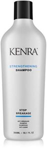 kenra strengthening shampoo | stop breakage | reduces up to 99% of breakage & provides hair breakage repair | fortifies hair against daily aggressors | all hair types | 10.1 fl. oz