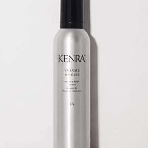 Kenra Volume Mousse 12 | Medium Hold Mousse | Non-Drying, Non-Flaking Lightweight Formulation |Styling Control Without Stiffness Or Stickiness | Tames Frizz & Conditions | All Hair Types | 8 oz