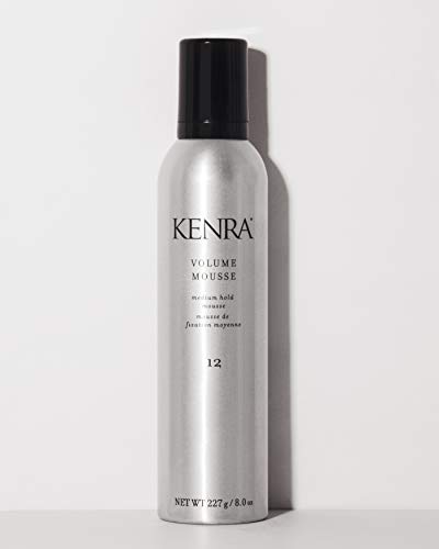 Kenra Volume Mousse 12 | Medium Hold Mousse | Non-Drying, Non-Flaking Lightweight Formulation |Styling Control Without Stiffness Or Stickiness | Tames Frizz & Conditions | All Hair Types | 8 oz