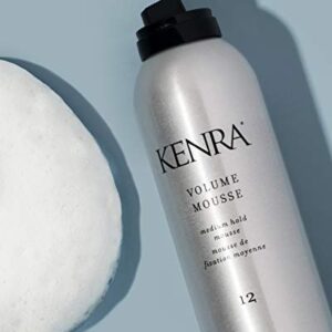 Kenra Volume Mousse 12 | Medium Hold Mousse | Non-Drying, Non-Flaking Lightweight Formulation |Styling Control Without Stiffness Or Stickiness | Tames Frizz & Conditions | All Hair Types | 8 oz