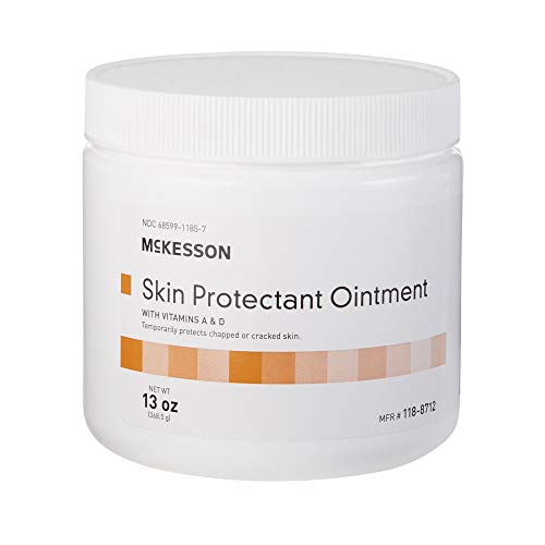 McKesson Skin Protectant Ointment with Vitamin A and D, White Petrolatum, Unscented, 13 oz, 1 Count