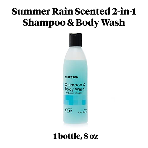 McKesson Body Wash and Shampoo with Aloe, Sumer Rain Scent, 8 oz, 1 Count