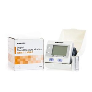 mckesson digital blood pressure monitor, wrist cuff, one size fits most, 1 count