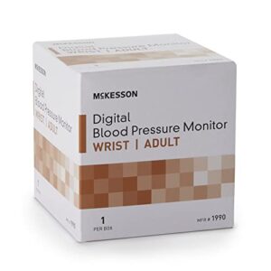 McKesson Digital Blood Pressure Monitor, Wrist Cuff, One Size Fits Most, 1 Count