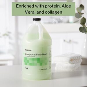 McKesson Body Wash and Shampoo with Aloe, Cucumber Melon Scent, 1 gal, 1 Count