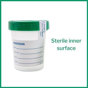 McKesson Specimen Container, Sterile, Screw Cap, Leak-Resistant, 120 mL, 100 Count