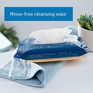 McKesson StayDry Disposable Wipes or Washcloths for Adults with Aloe, Incontinence, Alcohol-Free, Not-Flushable, 50 Wipes, 1 Pack