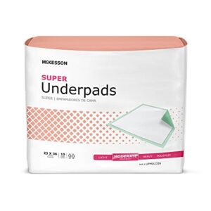 mckesson super underpads, incontinence, moderate absorbency, 23 in x 36 in, 150 count