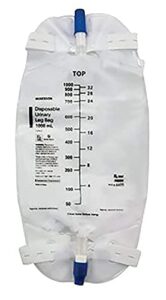 mckesson urinary leg bag – 4605ea – 1,000 ml, 1 each / each