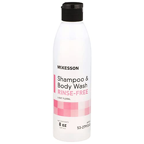 McKesson Shampoo and Body Wash, Rinse-Free, Light Floral, 8 oz, 48 Count