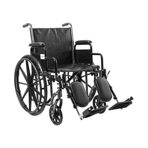 mckesson wheelchair, elevating swing away foot leg rest, desk length arms, 20 in seat, 300 lbs weight capacity, 1 count
