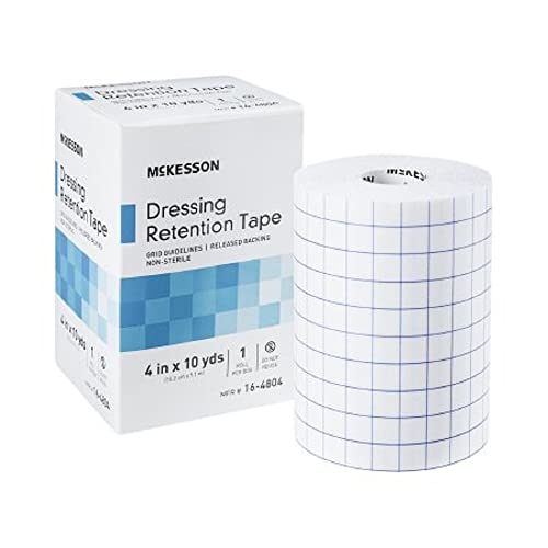 McKesson Dressing Retention Tape Roll 4 in x 10 yds