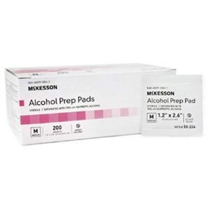 count of 4000 mckesson medium single use alcohol scented prep pads