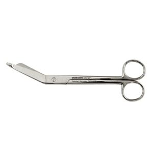 mckesson lister bandage scissors – sharp and durable stainless steel blades for easy and safe wound dressing removal, 7 1/4 in, 1 count