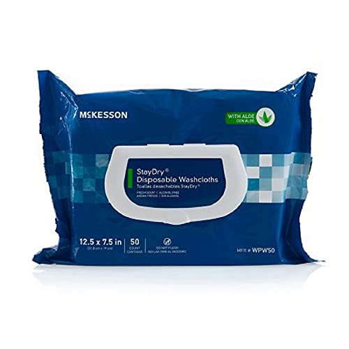 MCKESSON Medical Branded WPW50 Medical Grade Hospital Quality Wipe Wet, 7.9" x 12.4" (Pack of 600)