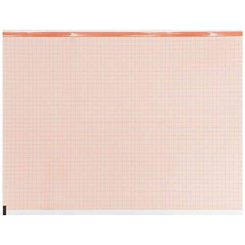 McKesson ECG Recording Paper, Red Grid Thermal Paper, 8 1/2 in x 183 ft, 200 Count, 1 Pack