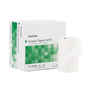 mckesson medical tape paper 3 inch x 10 yard white, 16-47330 – box of 4