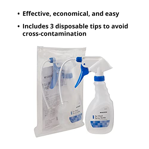 McKesson Ear Wash Spray Bottle, Wax Removal, Disposable Tip, 1 Count, 1 Pack