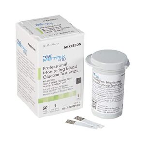 mckesson true metrix pro, blood glucose test strips, multiple patient use, 50 strips, 24 packs, 1200 total