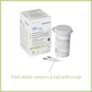 McKesson TRUE METRIX Professional Monitoring Blood Glucose Test Stripes, 50 Strips, 1 Pack