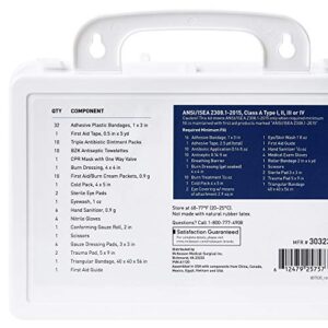 McKesson First Aid Kit for Office, School and Home, Wall Mounted, 87 Pieces, 25 Person, 6 Count