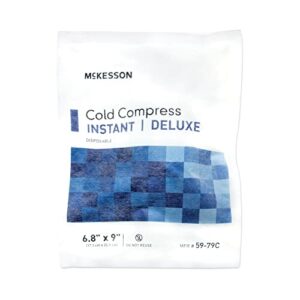 mckesson cold compress deluxe, instant cold pack, disposable, 6 4/5 in x 9 in, 1 count, 24 packs, 24 total