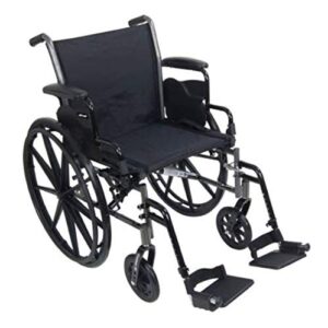 mckesson drive medical cruiser iii wheelchair 18″ seat, black