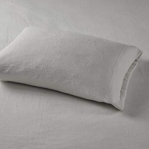 Sleep Philosophy True North Micro Fleece Bed Sheet Set, Warm, Sheets with 14" Deep Pocket, for Cold Season Cozy Sheet-Set, Matching Pillow Case, Twin XL, Grey, 3 Piece