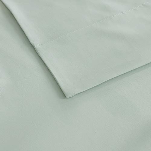 Sleep Philosophy Smart Cool Microfiber Moisture-Wicking Breathable 4 Piece Cooling Sheet Set, King Size, Aqua (SHET20-973)