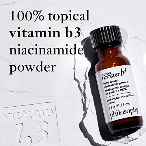philosophy turbo booster - b3 100% topical niacinamide powder, 0.25 oz (Pack of 1)