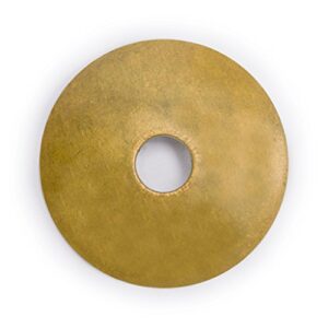 hardware philosophy convex round brass backplate washers hardware 1.1″ – set of 10