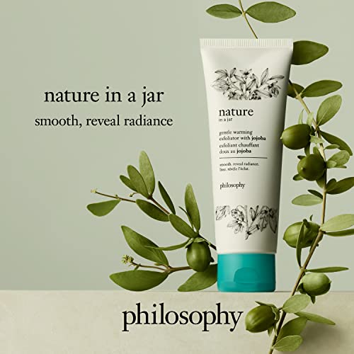 philosophy nature in a jar - gentle warming exfoliator with jojoba, 4 oz