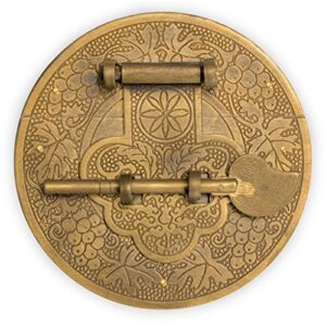 hardware philosophy longevity brass plate chest box latch decorative hardware 4″