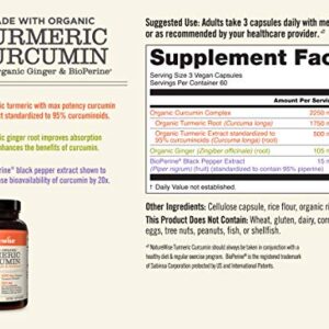 NatureWise Curcumin Turmeric 2250mg | 95% Curcuminoids & BioPerine Black Pepper Extract | Advanced Absorption for Joint Support [2 Month Supply - 180 Count]