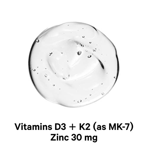 Amen Vitamin D, K2 & Zinc, Cholecalciferol D3 5000 IU, Organic Whole Food Blend with Apple, Blueberry, Cranberry, Elderberry Powder Fruits, Vegan Supplement, D3 K2 Vitamins, Non-GMO - 60 Capsules