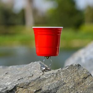 Red Cup Living Handlebar Mount Bicycle Drink Holder, Cups holder that can also hold a small water bottle made from a strong, durable, reusable, and eco-conscious ABS plastic material