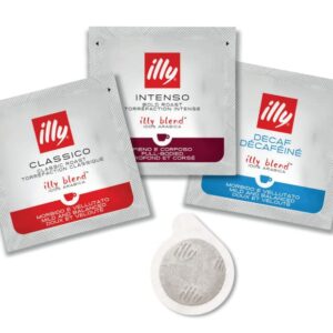 Illy ESE Single Serve 100% Compostable ESE Coffee and Espresso Machine (Red), 10.2 X 12.5 X 4.33