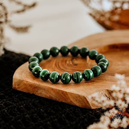 Conscious Items anti-anxiety bracelet I no worries bracelets for women and men I comes with malachite gem stones I focusing on the present moment I protect your energy today