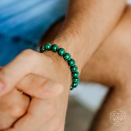 Conscious Items anti-anxiety bracelet I no worries bracelets for women and men I comes with malachite gem stones I focusing on the present moment I protect your energy today