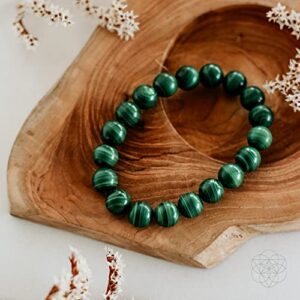 Conscious Items anti-anxiety bracelet I no worries bracelets for women and men I comes with malachite gem stones I focusing on the present moment I protect your energy today