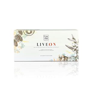 Immority Liveon 100% Natural Pine Bark Extract Beverage Mix Fruits [16 Sachets x 20ml] - High Vitamin C Helps Rejuvenate Beauty to Enhance Skin Appearance & Complexion