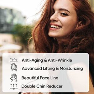 Ashania Double Chin Reducer V Line Lifting Face Mask Double Chin Eliminator Slimming Face Lift Strap Double Chin Skin Care 7 Piece