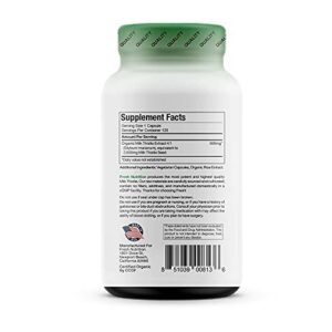 Milk Thistle Organic - 120 Servings of 2000mg - Strong – 4 Month Supply – CCOF Organic - Silymarin Thisilyn Seed Standardized Extract 4:1 Capsules - Made in The USA