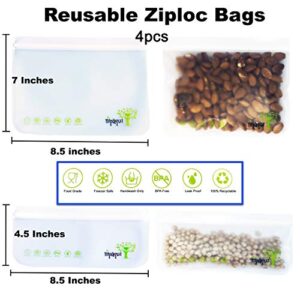 ZERO WASTE KIT - 17 PCS Eco Friendly Gift Set with Zero Waste Sustainable Products for the Home & Kitchen. Includes Reusable Products, Food Storage Bags, Beeswax Wraps, Mesh Produce Bags, and Straws. Great gifts for women.