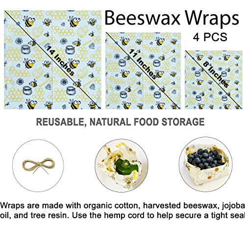 ZERO WASTE KIT - 17 PCS Eco Friendly Gift Set with Zero Waste Sustainable Products for the Home & Kitchen. Includes Reusable Products, Food Storage Bags, Beeswax Wraps, Mesh Produce Bags, and Straws. Great gifts for women.