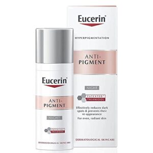 eucerin anti-pigment – pigment reducing night cream – 50 milliliters (1.7 ounces)