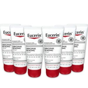 eucerin original healing cream – fragrance free, rich lotion for extremely dry skin – 2 ounce (pack of 6)