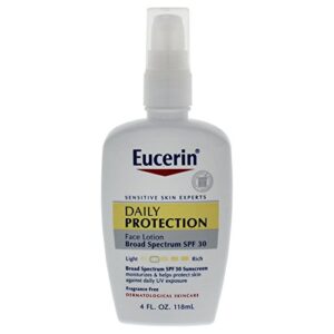 eucerin daily protection moisturizing face lotion, spf 30 4 fl oz (118 ml) (pack of 2)